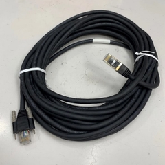 Cáp 5M 17ft GigE CAT6 S/STP PoE Power Ethernet RJ45 Screw Locking Cable Z-Flex Industrial Camera 4Px26AWG E324007 20276 80℃ 30V VW-1 For Basler Cognex CCD GigE Industrial Vision Camera