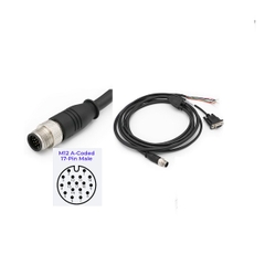 Cáp 5M 17ft OEM Thay Thế HF8TCB-SERIAL-005 Cable M12 A-Code 17 Pin Male to DB9 Female + I/O Cable Honeywell HF810/HF811 Barcode Scanner