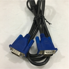 Cáp VGA Original HONTRON E246588 20276 Hàng Đi Theo Màn Hình Chất lượng Cao Đã Qua Sử Dụng Monitor Cable HD15 Male to Male VGA Resolution Up To 1920 x 1200 Black Length 1.8M