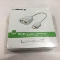 Cáp Chuyển Đổi Cổng HDMI to VGA Converter Chính Hãng Ugreen 40252 Cable PVC White Length 23Cm