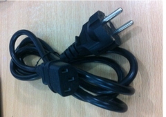 Dây Nguồn 2 Chân Tròn Honglin HL-014 HL-026 IEC320 C13 10A/250V Euro Power Cord 2 Prong 3x0.75mm Length 1.8M