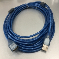 Cáp Nối Dài USB 2.0 A Male to A Female Extension Cable Blue 17ft 5M
