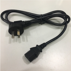 Dây Nguồn Australia & China Chuẩn 3 Chân Chéo Tam Giác AC Power Cord GB2099 to C13 10A 250V 3X0.75mm Length 1.2M