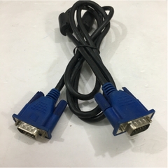 Cáp VGA Original HONTRON E246588 20276 Hàng Đi Theo Màn Hình Chất lượng Cao Đã Qua Sử Dụng Monitor Cable HD15 Male to Male VGA Resolution Up To 1920 x 1200 Black Length 1.5M