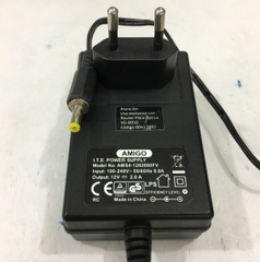 Bộ Chuyển Đổi Nguồn Adapter Original 12V 2A 24W AMIGO AMS4-1202000FV Connector Size 4.0mm x 1.7mm
