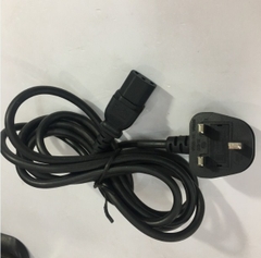 Dây Nguồn CHING CHENG EL-210 EL-701 UK Chuẩn 3 Chấu Có Cầu Chì AC Power Cord BS1363 to C13 10A 250V 3X1.0mm Length 2.5M