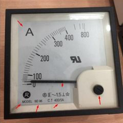 Đồng hồ Ampe R BE-96 C.T 400/5A PANEL METER ampere meter