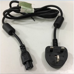 Dây Nguồn HONGLIN HL-004 HL-052 UK Chuẩn 3 Chấu Có Cầu Chì AC Power Cord BS1363 to C5 2.5A 250V 3X0.75mm Length 2M