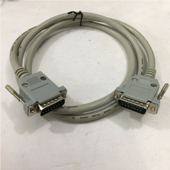 Cáp Nối Dài RS232C D-SUB 15 Chân Hai Hàng Dương Dương DB15 Male to DB15 Male 2 Row 15Pin 28AWG Multi-Core Cable Grey Length 1.2M