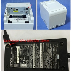 Adapter 24V 2A 48W Original EPSON PS-180 M59A For Máy In Hóa Đơn Epson TM-T90 Connector 3Pin Mini Din 10mm