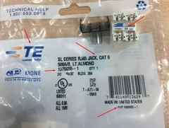 Nhân Mạng TE Connectivity Amp/Tyco/Commscope Cat6 SL 110 Jack, T568A/B, Almond [1375055-1]