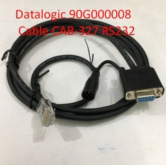 Cáp RS232 Datalogic 90G000008 Cable CAB-327 For Máy Quét Mã Vạch Barcode Scanner Datalogic Gryphon Datalogic QuickScan Cable RS232 5V Signals DB9 Female to RJ50 10 Pin Male Black Length 1.8M