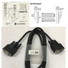 Cáp Lập Trình 1747-CP3 Serial Cable Black 1.8M For Allen Bradley PLC SLC 5/03 SLC 5/04 & SLC 5/05 PLC Programming RS232 Computer to PLC