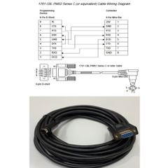 Cáp Lập Trình 1761-CBL-PM05 17ft Dài 5M Cable RS232 MD8M to DB9 Female For PLC Allen Bradley MicroLogix 1000,1200,1400,1500 Series Connect Computer/HMI Có Chống Nhiễu Shielded