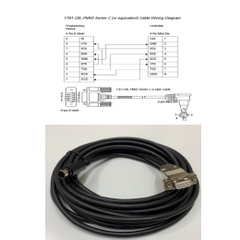 Cáp Lập Trình 1761-CBL-PM10 33ft Dài 10M Cable RS232 MD8M to DB9 Female For PLC Allen Bradley MicroLogix 1000,1200,1400,1500 Series Connect Computer/HMI Có Chống Nhiễu Shielded