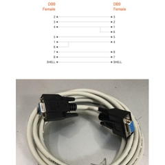 Cáp Kết Nối RS232 NETmate 9핀 NULL MODEM (F/F) 케이블 3M [NMC-SFF30/화이트]