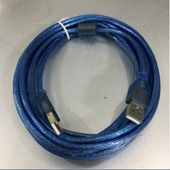 Cáp Link USB 2.0 Hai Đầu Cắm Dương USB 2.0 Type A Male to Type A Male Cable Blue Length 5M