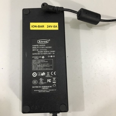 Adapter Original Atron CAD120241 24V 5A 120W IEC C14 Connector Size 5.5mm x 2.5mm