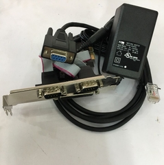 Bộ Cáp Điều Khiển Newland Barcode Scanner 3 in 1 Cable RS232 to RJ50 10Pin Adapter DC 5V Card Express Unitek Y-7508 2 Port RS232 Serial Com DB9 + 1 Port LPT Parallel For Computer Desktop Length 1.8M