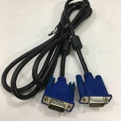 Cáp VGA Original SAMSUNG SEONG E101344-C 20276 Hàng Đi Theo Màn Hình Chất lượng Cao Đã Qua Sử Dụng Monitor Cable HD15 Male to Male VGA Resolution Up To 1920 x 1200 Black Length 1.8M