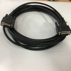 Cáp Cổng Com RS232 Hai Đầu Dương Dây Thẳng Chất Lượng Cao DB9 Extension Cable Straight Through RS232 DB9 Male to DB9 Male Black Length 5M