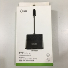 Cáp Chuyển Đổi Tín Hiệu MacBook Pro USB TYPE C to HDMI USB 3.0 USB TYPE C  MULTI Adapter SSK SHU-C020
