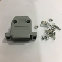 Vỏ Ốp Nhựa Bắt Vít Rắc D-SUB 15 Chân Hai Hàng DB15 Hood Plastic Connector Gray