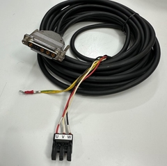 Cáp 7M 23.3ft Servo Motor Power Cable Connector CDFV9W4213L211 NorComp D-Sub 9 Pin Female 5 + 4 Power