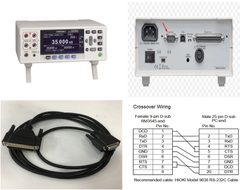 Cáp Máy Đo Điện Trở Hioki 9637 RS-232C Cable DB9 Female to DB25 Male Black For Hioki RM3544 RM3544-01 RM3544-02 Length 2M