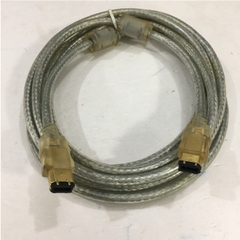 Cáp IEEE 1394a FireWire Cable 6 Pin to 6 Pin Hàng Chất Lượng Cao PowerSync E119932-T AWM STYLE 20276 80°C 30V VW-1 Tốc Độ Truyền Dữ Liệu Lên Tới 400Mb / giây Clear Color Length 3M