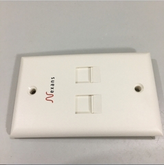 Mặt Chữ Nhật WallPlate Nexans 2 Port Faceplate N701.142