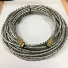 Cáp IEEE 1394a FireWire Cable 6 Pin to 6 Pin Hàng Chất Lượng Cao PowerSync E119932-T AWM STYLE 20276 80°C 30V VW-1 Tốc Độ Truyền Dữ Liệu Lên Tới 400Mb / giây Clear Color Length 10M