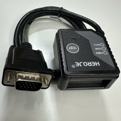 HEROJE HM200-0135 Industrial Barcode Reader Scanner Connector VGA HD 15 Pin Male Hàng Theo Thiết Bị Đã Qua Sử Dụng