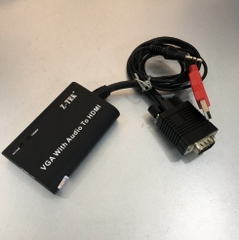 Bộ Chuyển Đổi VGA to HDMI Converter 1080P With USB Power 3.5mm Audio Chính Hãng Z-TEK ZE577C