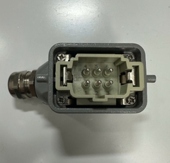 Đầu Nối Điện Công Nghiệp Jack WAIN HDC 6 Pin Male HE-006-M 16A 500V 6KV3 For Industrial Heavy Duty Panel Entry Hood Connector