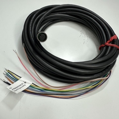 Cáp 5M 17ft Keyence OP-88679 Control Cable Connector M12 A-Code 12 Pin Female to 12 Core Bare Wire Open End For Keyence SR-X Series Barcode Reader