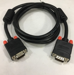 Cáp VGA 3+6 UNITEK Y-503A Cable HD15 Male to Male VGA For Projection TV Computer Monitor Black Length 1.5M