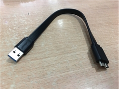 Cáp Kết Nối USB 3.0 Chính Hãng Ugreen 10852 USB 3.0 Type A to Type Micro B Flat Cable Connector Types Length 25Cm