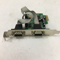 Card PCI Express Controller to 2 Port RS232 Serial Com DB9 MCS9922CV Chipset For Computer Desktop Thiết Bị Y Tế Cân Điện Tử Máy Công Nghiệp CNC PLC