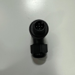 Đầu Jack Connector M12 A-Coded 5 Pin Male Right Angle For Industrial Sensor Cable M12 Connector Circular