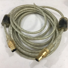 Cáp IEEE 1394a FireWire Cable 6 Pin to 6 Pin Hàng Chất Lượng Cao PowerSync E119932-T AWM STYLE 20276 80°C 30V VW-1 Tốc Độ Truyền Dữ Liệu Lên Tới 400Mb / giây Clear Color Length 5M
