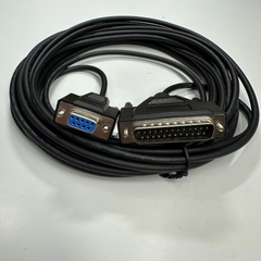 Cáp 7M 23.3ft DB25 Male to DB9 Female Shielded Cable RS-232C Communication For FANUC NC601A & CNC witch DNC Transfer/Computer Serial Data