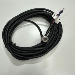 Cáp 5M 17ft Hirose I/O & Power High Flex Cable Connector Hirose HR10A-7P-6S(73) 6 Pin Female to 6 Core Bare Wire Open End For Industrial Camera Basler, Hikrobot Industrial Camera