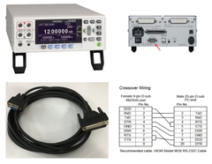 Cáp Máy Đo Điện Trở HIOKI Model 9638 RS-232C Cable DB9 Female to DB25 Male Black For Hioki RM3545 RM3545-01 RM3545-02 Length 5M