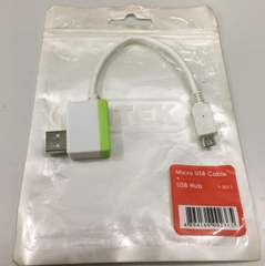 Cáp Sạc Và Đồng Bộ Hóa Thiết Bị Di Động Samsung HTC LG Micro USB to USB Data Link Cable MICRO USB AF OTG to USB AM Hub UNITEK Y-2013