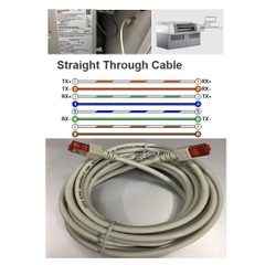 Cáp Kết Máy Xét Nghiệm Miễn Dịch Tự Động Architect i1000 SR Với Máy Tính DATA Link RS232 Communication Ethernet Straight Through Cable RJ45 to RJ45 Colour Grey Length 5M