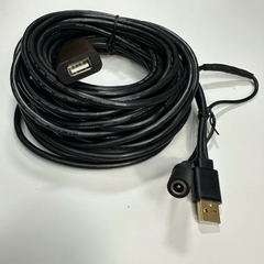 Cáp 10M 30ft USB 2.0 High Speed Type A Male to Female Active Extension Cable Black For Poly Studio USB Video Bar; Industrial Camera, PLC/HMI USB 2.0 Plug