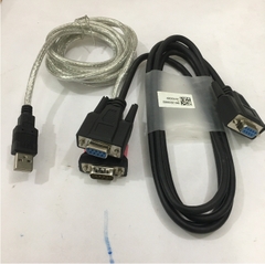 Bộ Cáp Chuyển Đổi USB 2.0 to Serial RS232C Z-TEK Và Cáp RS232C 6232-9F9F-03CR Null Modem With Full Handshaking DB9 Female to DB9 Female Cable PVC Black