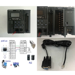 Cáp Lập Trình Keyence KV Programming Cable PC to RS232/DB9 For KV Series 300 Series PLC 10 FT Cable RJ11 6P6C 6 Pin to DB9 Female Length 3M