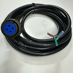 Cáp 4M 13.4ft Connector DDK 18-10SF 4 Pin Female to 3 Core x 2.5mm² SANG JIN Cable For Servo Motor Power Cable